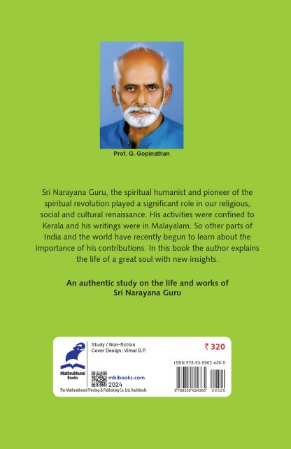 Sri Narayana Guru Pioner of Spiritual Revolution Back Cover Sri Narayana Guru Pioner of Spiritual Revolution Back Cover